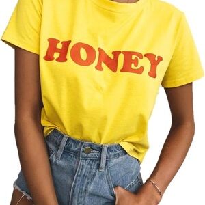 Yellow 'Honey' Graphic Tee